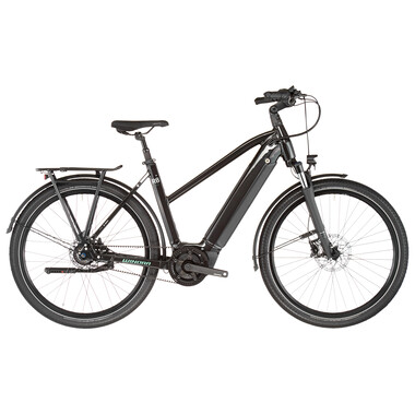 Bicicleta de paseo eléctrica WINORA SINUS R8 TRAPEZ Contrapedal Negro 2023 0